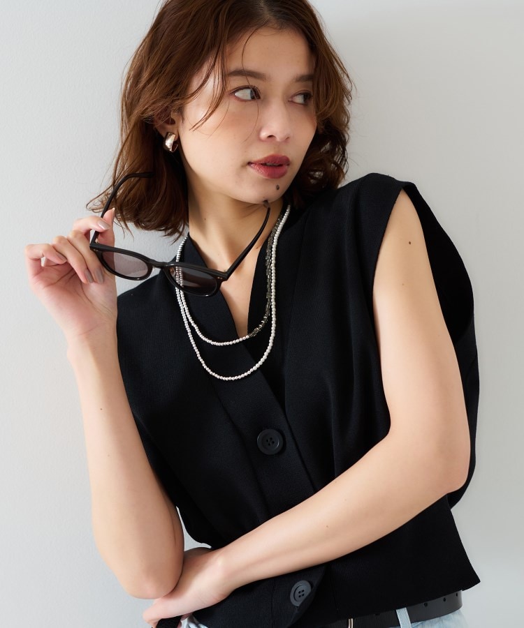 アンタイトル(UNTITLED)の【セットアップ可能】コンパクトニットベスト2