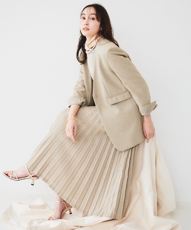 アンタイトル(UNTITLED)の【セットアップ可能】リネンライクキャンバス カラーレスジャケット8