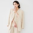 アンタイトル(UNTITLED)の【セットアップ可能】リネンライクキャンバス カラーレスジャケット アイボリー(004)
