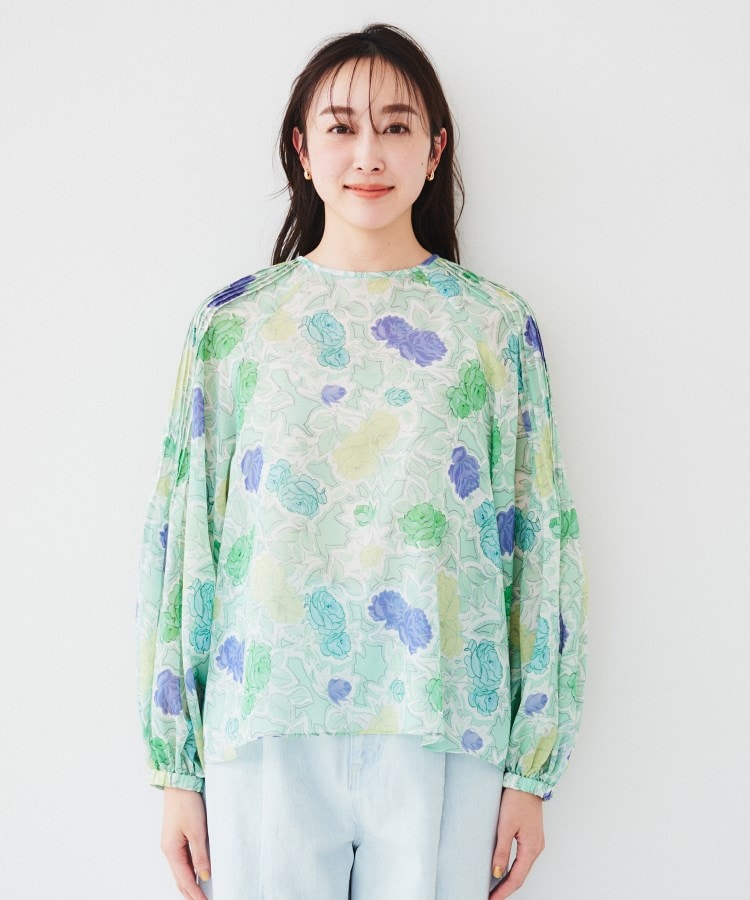 アンタイトル(UNTITLED)の【セットアップ可能】オールドフラワー プリントブラウス15