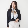 アンタイトル(UNTITLED)の◆【洗える/体型カバー】ボートネック肩ボタンニット ネイビー(094)