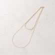 アンタイトル(UNTITLED)のレイヤードチェーンネックレス1