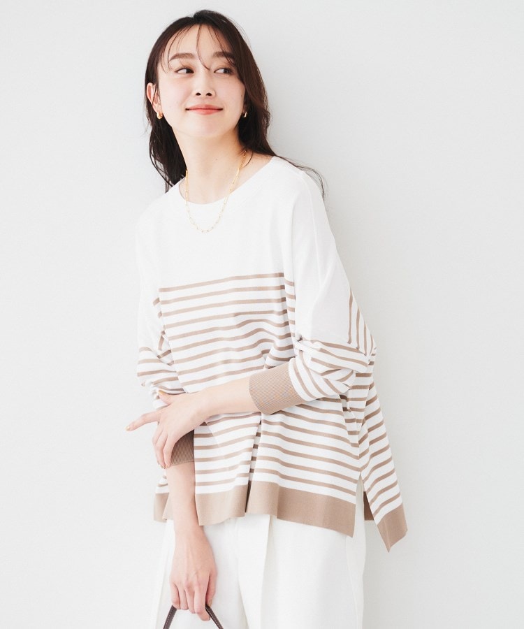 アンタイトル(UNTITLED)の【体型カバー/透けにくい】ワイドシルエットニット18