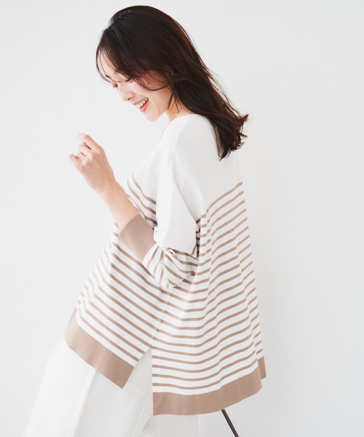 アンタイトル(UNTITLED)の【体型カバー/透けにくい】ワイドシルエットニット19