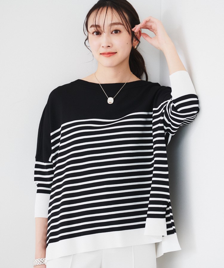 体型カバー/透けにくい】ワイドシルエットニット(ニット 体型カバー/透けにくい】ワイドシルエットニット(ニット