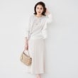 アンタイトル(UNTITLED)の【配色カラー/アンサンブル可能】きれいめ七分袖ニット14