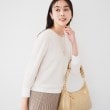 アンタイトル(UNTITLED)の【配色カラー/アンサンブル可能】きれいめ七分袖ニット23