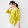 アンタイトル(UNTITLED)の【体型カバー/清涼感】サイドスリット Vネックニット18