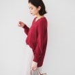 アンタイトル(UNTITLED)の【体型カバー/清涼感】サイドスリット Vネックニット26