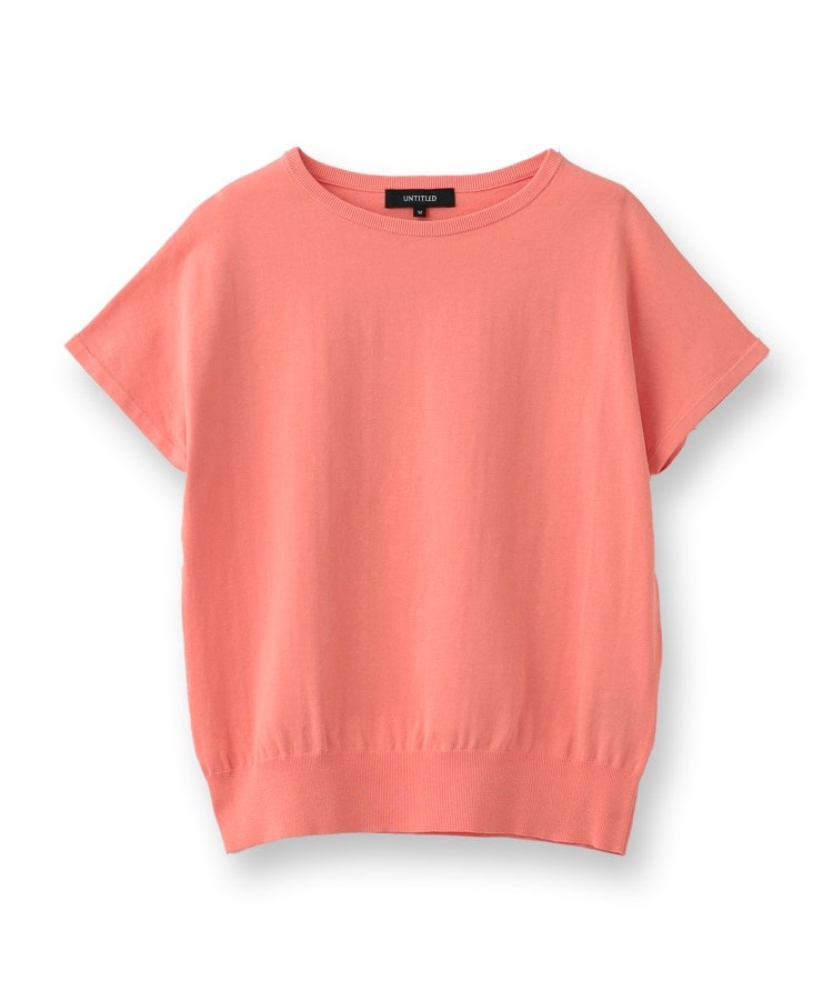 アンタイトル(UNTITLED)の【11色展開/コットン100/アンサンブル可能】 プルオーバーニット1