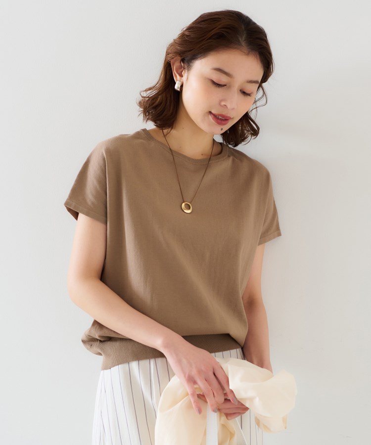 アンタイトル(UNTITLED)の【11色展開/コットン100/アンサンブル可能】 プルオーバーニット11