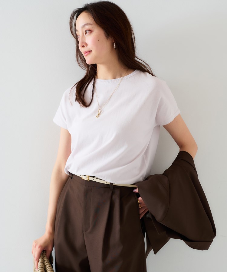 アンタイトル(UNTITLED)の【11色展開/コットン100/アンサンブル可能】 プルオーバーニット ニット/セーター