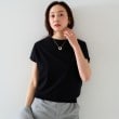 アンタイトル(UNTITLED)の【11色展開/コットン100/アンサンブル可能】 プルオーバーニット ブラック(019)