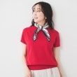 アンタイトル(UNTITLED)の【11色展開/コットン100/アンサンブル可能】 プルオーバーニット レッド(062)