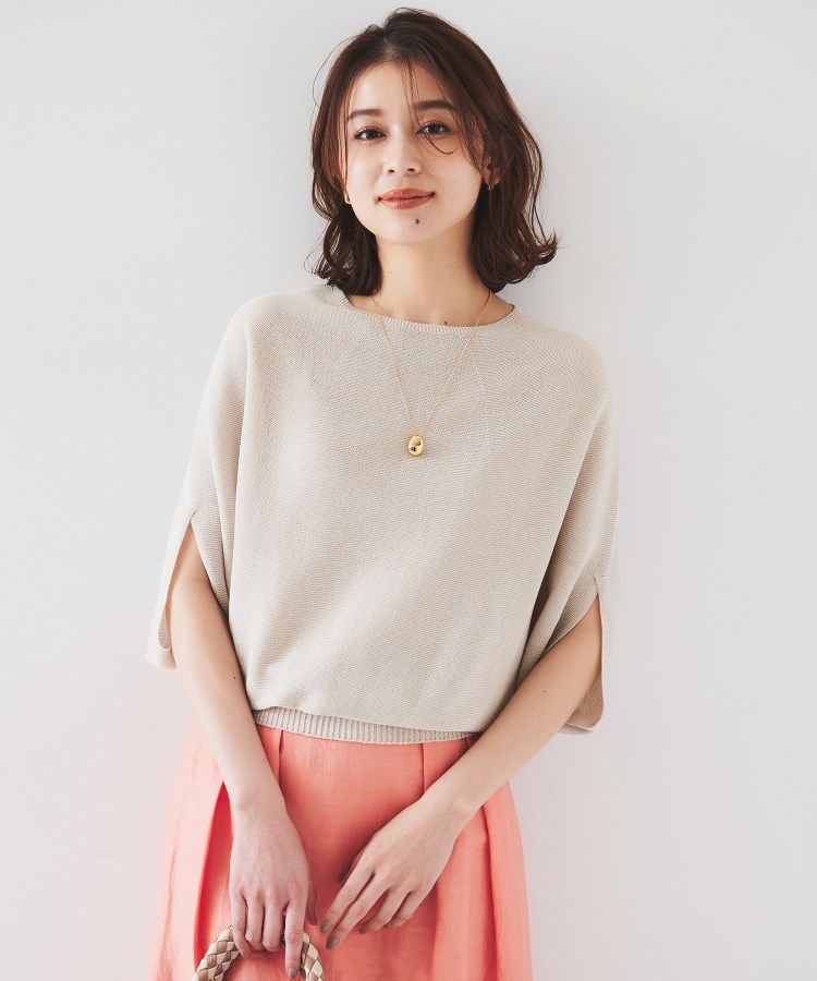 ◇【アンサンブル可能/洗える】シルクウールカシミヤ Vネック