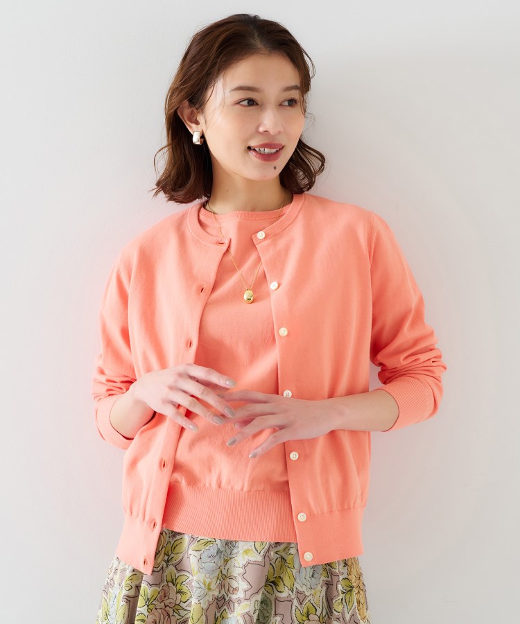 アンタイトル(UNTITLED)の【11色展開/コットン100/アンサンブル可能】クルーカーディガン20