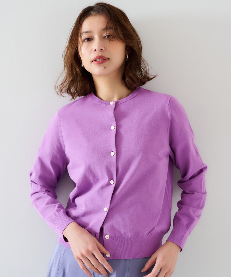 アンタイトル(UNTITLED)の【11色展開/コットン100/アンサンブル可能】クルーカーディガン25