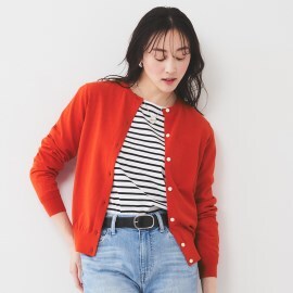 アンタイトル(UNTITLED)の【11色展開/コットン100/アンサンブル可能】クルーカーディガン