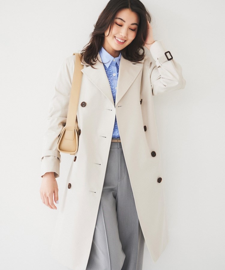 希少 XL 42 UNTITLED トレンチコート 春 スプリング ロング丈