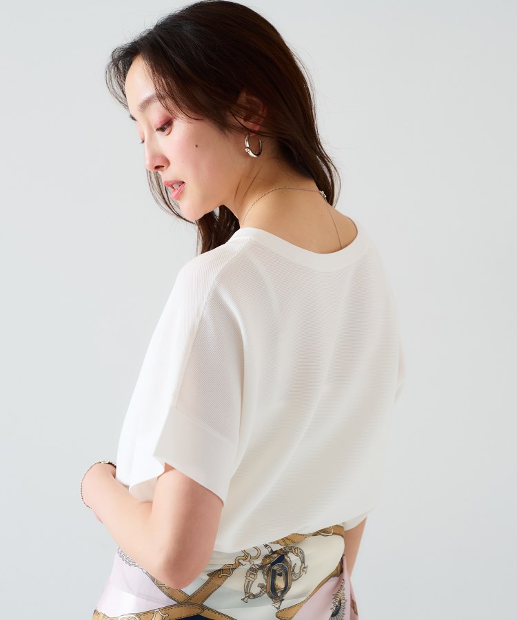 アンタイトル(UNTITLED)の【12色展開/体型カバー/2way】バウンドスリーブニット6