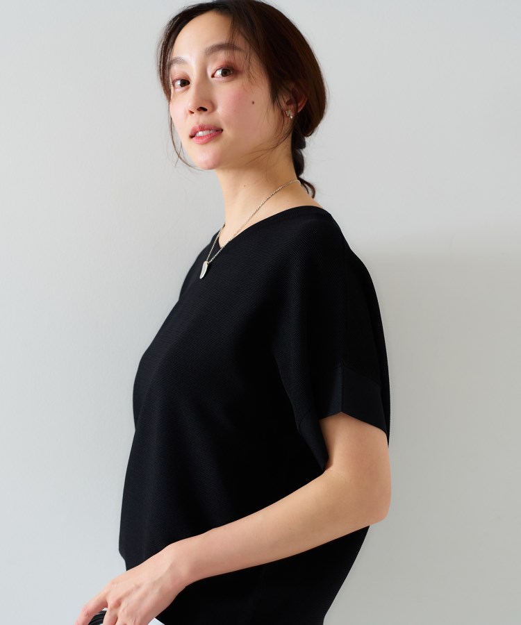 アンタイトル(UNTITLED)の【12色展開/体型カバー/2way】バウンドスリーブニット10