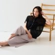 アンタイトル(UNTITLED)の【前後2WAY/清涼感】コクーンシルエット プルオーバーニット12