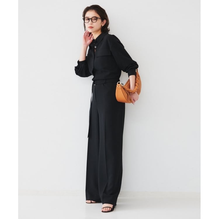 アンタイトル(UNTITLED)の【朝比奈 彩×Oggi×UNTITLED スペシャルコラボ】シャツカラーオールインワン オールインワン・サロペット