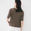 アンタイトル(UNTITLED)の【五分袖/タイト】コットンリネン2WAYニット15