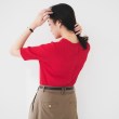 アンタイトル(UNTITLED)の【五分袖/タイト】コットンリネン2WAYニット19