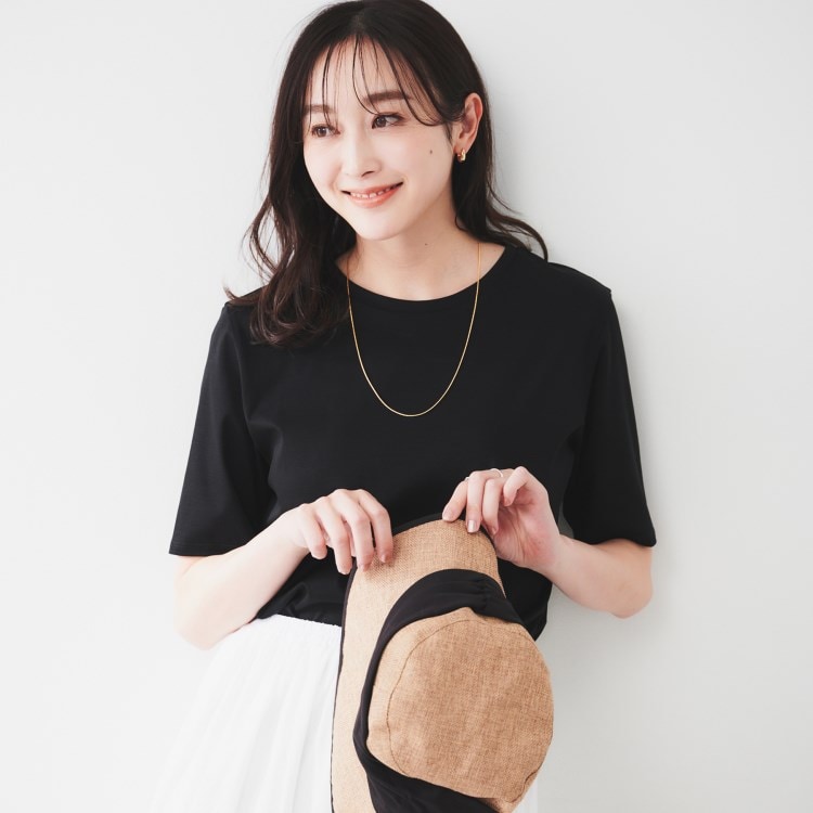 アンタイトル(UNTITLED)の【コットン100/丸首/シンプル】アイスクリアコットン Tシャツ Ｔシャツ