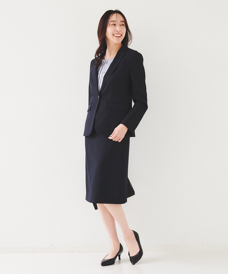人気アイテムランキング(新品)  セットアップ可能】リネンライク タイトスカート（膝丈スカート Suit Formal Dress