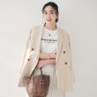 アンタイトル(UNTITLED)の【セットアップ可能／オンオフ】ラミー混 ダブルブレストジャケット ライトベージュ(051)