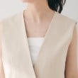 アンタイトル(UNTITLED)の【セットアップ可能／オンオフ】ラミー混カラーレスジレ28