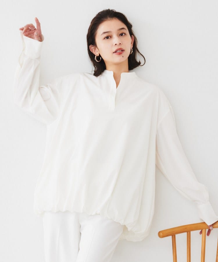 アンタイトル(UNTITLED)の【朝比奈 彩×Oggi×UNTITLED スペシャルコラボ】バルーンヘムブラウス4