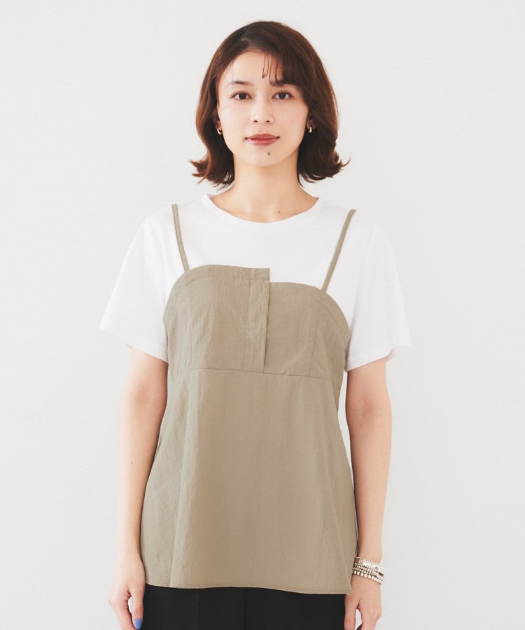 アンタイトル(UNTITLED)の【洗える/Tシャツ】ビスチェドッキングプルオーバー14