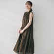 アンタイトル(UNTITLED)の【シアー/前開き/夏ワンピ】コットンピンタックワンピース ブラウン(044)