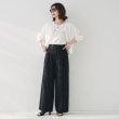 アンタイトル(UNTITLED)の【後ろウエストゴム/洗える】2タックワイドパンツ4