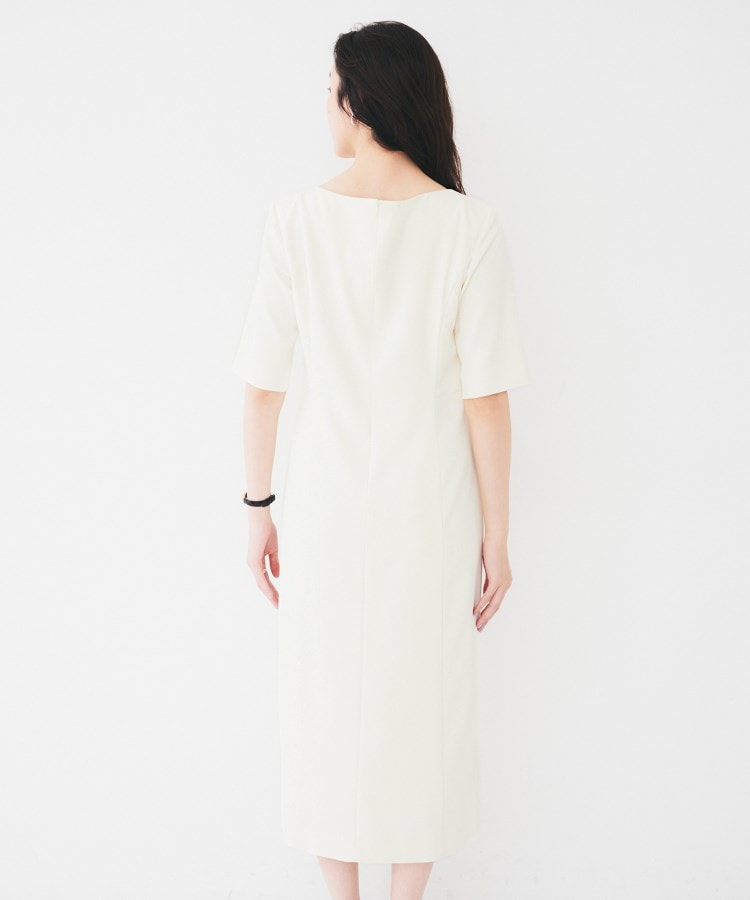 アンタイトル(UNTITLED)の【きれいめ/上品/夏ワンピ】アシメネックワンピース12