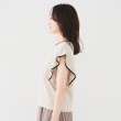 アンタイトル(UNTITLED)の【きれいめ/二の腕カバー】フリルノースリーブニット15