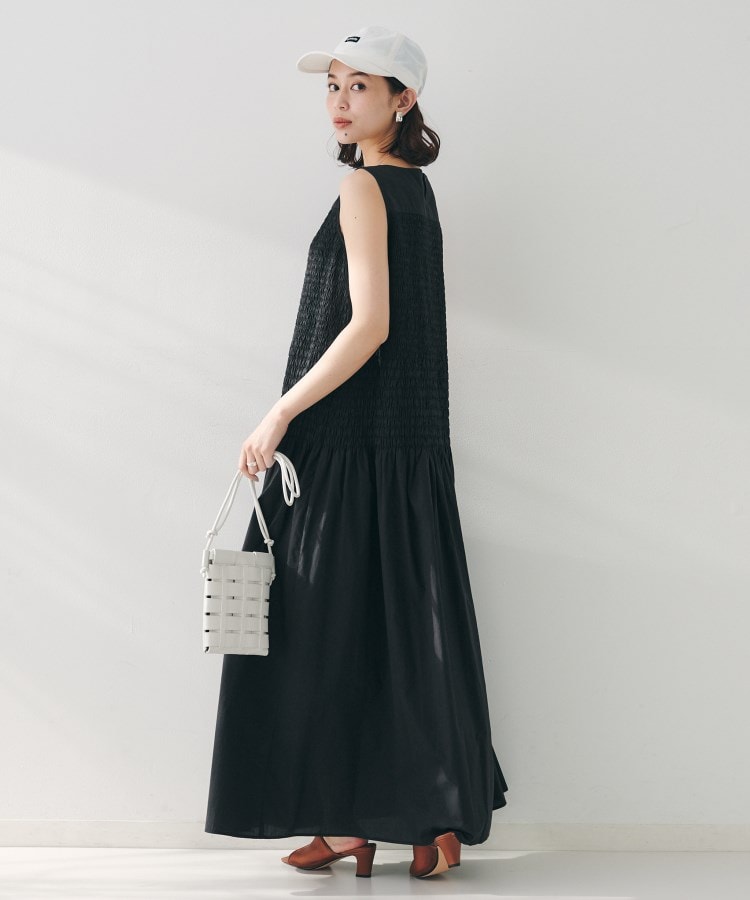 アンタイトル(UNTITLED)の【コットン100/夏ワンピ/ナロー/】シャーリングワンピース8