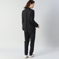 【5％OFF】 リッチェウーステッドクロスジャケット（ノーカラージャケット ジャケット・アウター