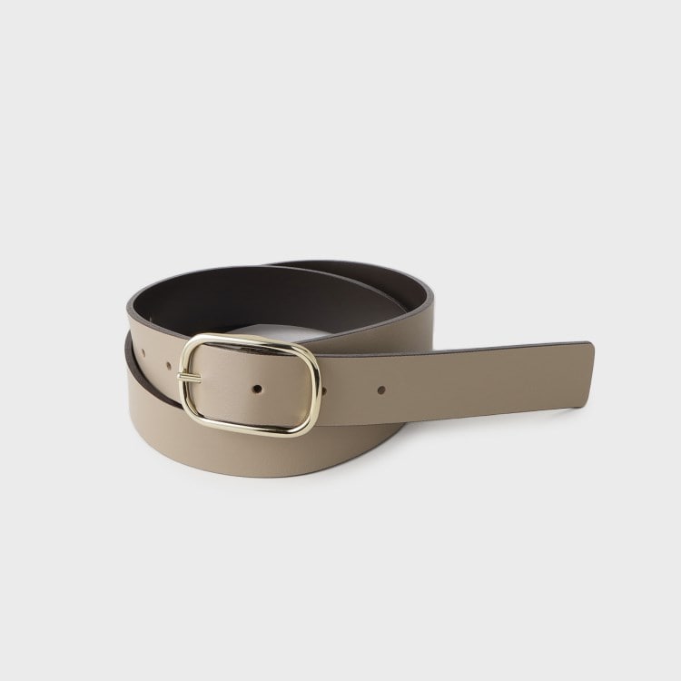 アンタイトル(UNTITLED)の【本革／リバーシブル】オーバルベルト30mm ベルト・サスペンダー