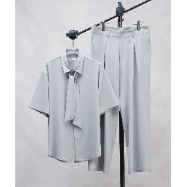 ティーケー タケオ キクチ(tk.TAKEO KIKUCHI)のストールシャツセットアップ(半袖/ユニセックスアイテム) スーツセット