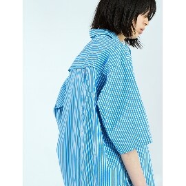 ティーケー タケオ キクチ(tk.TAKEO KIKUCHI)のバックボタン半袖ロングシャツ カジュアルシャツ