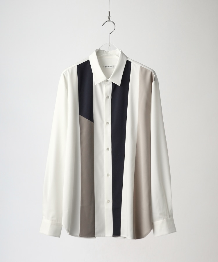 ティーケー タケオ キクチ(tk.TAKEO KIKUCHI)のアムンゼン切り替えシャツ ホワイト(501)
