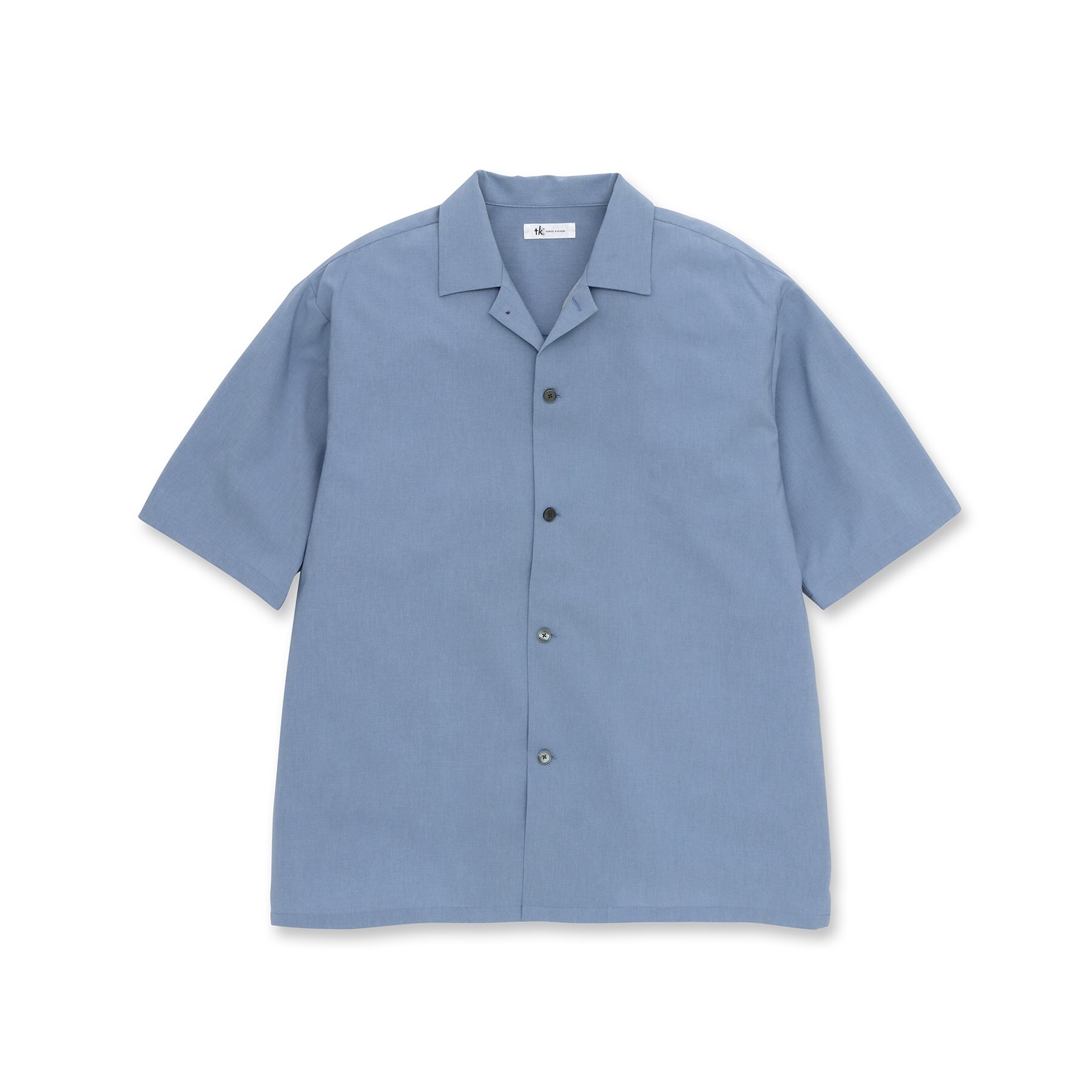 ティーケー タケオ キクチ(tk.TAKEO KIKUCHI)のポリトロオープンカラーシャツ1