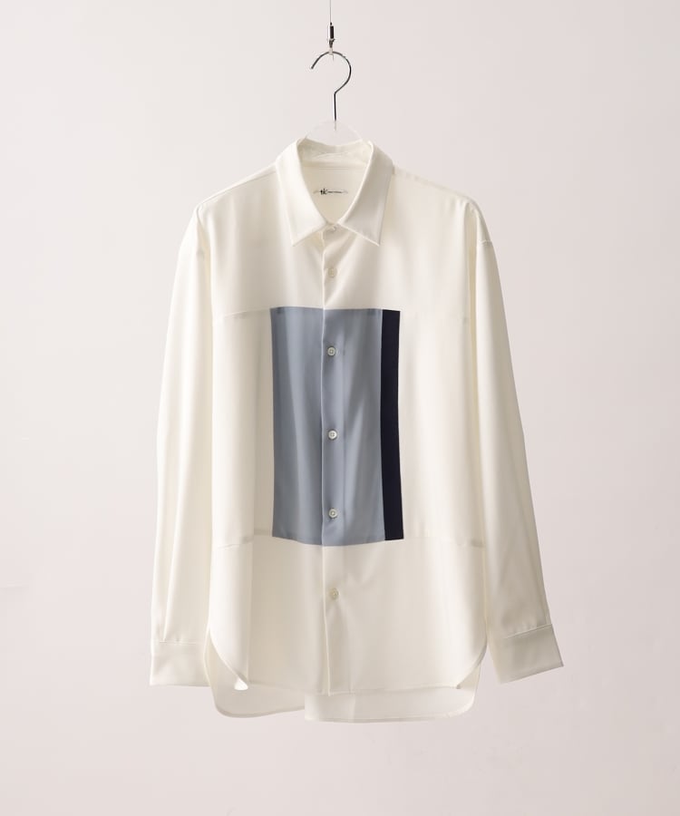 ティーケー タケオ キクチ(tk.TAKEO KIKUCHI)のBOXスイッチシャツ ホワイト(501)