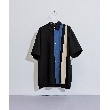 ティーケー タケオ キクチ(tk.TAKEO KIKUCHI)のアムンゼンパッチワーク半袖シャツ ブラック(519)