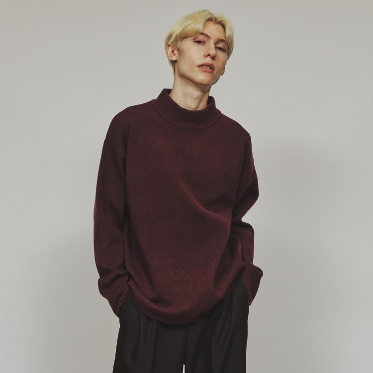 ティーケー タケオ キクチ(tk.TAKEO KIKUCHI)の【洗える】モッチモチニット モックネックプルオーバー ニット/セーター