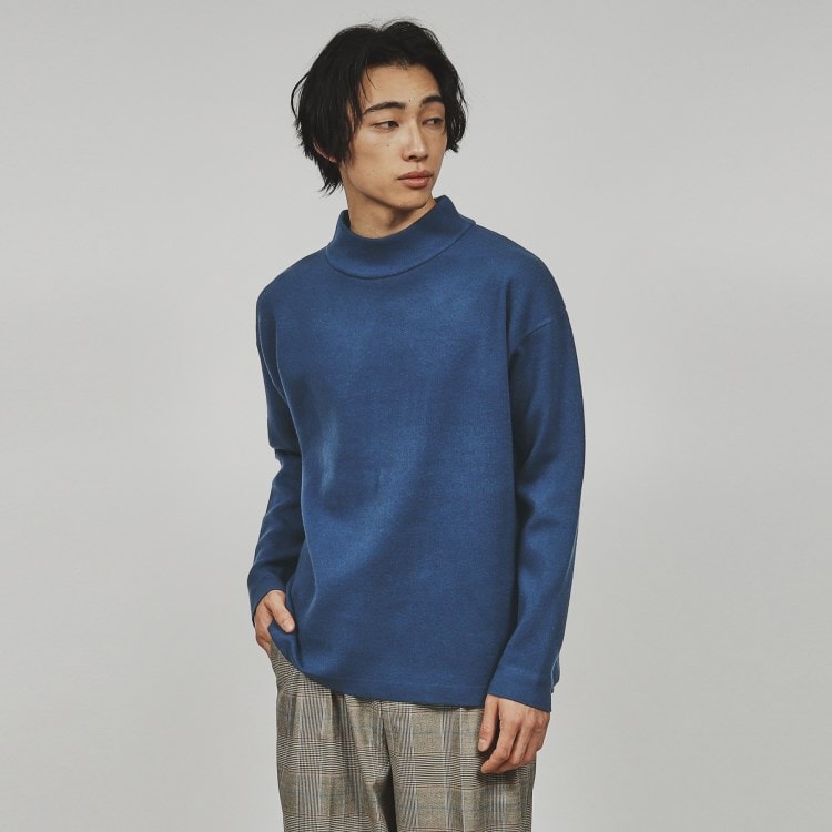 ティーケー タケオ キクチ(tk.TAKEO KIKUCHI)の【洗える】モッチモチニット モックネックプルオーバー ニット/セーター